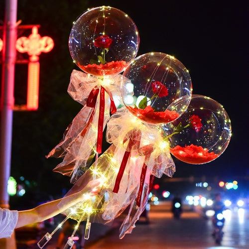 Valentine's Day Luminous Balloon Flower Bouquet