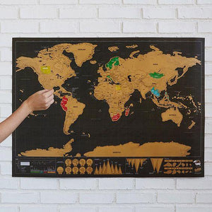 scratch mask scratch off mask world map