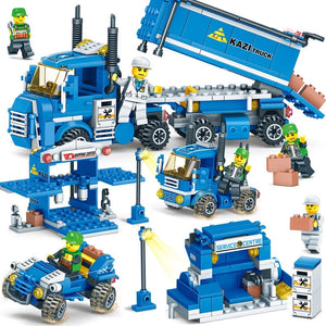 Building Blocks Lego Sets with 4 Different Epic Lego Police Sets 