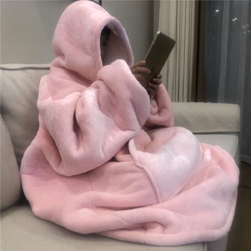 Sherpa Blanket With Sleeves