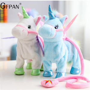 Walking-Singing Unicorn Plush Toy