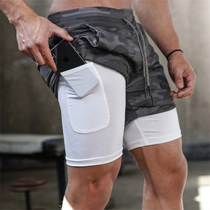 2 in 1 Sports Best Athletic Shorts / Gym Shorts