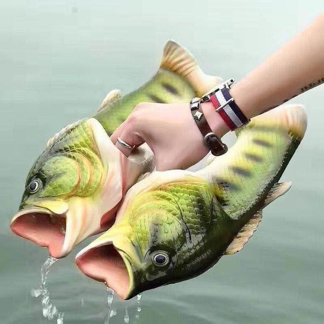 Fish sandals for women men flip flops house slippers