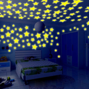 Glow Stars Wall Stickers ﻿