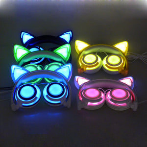 Cat Ear Headphones - With Glowing Ears