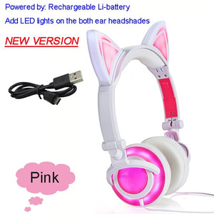 Cat Ear Headphones - With Glowing Ears