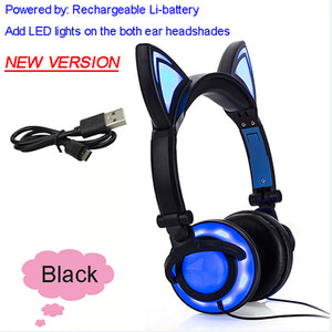 Cat Ear Headphones - With Glowing Ears