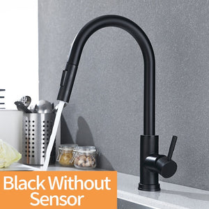 Smart Touch Sensor Pull-out Kitchen Faucet