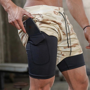 2 in 1 Sports Best Athletic Shorts / Gym Shorts