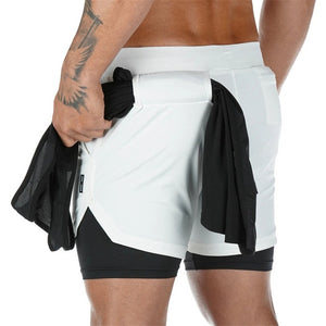 2 in 1 Sports Best Athletic Shorts / Gym Shorts