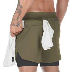 2 in 1 Sports Best Athletic Shorts / Gym Shorts