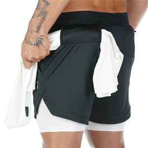 2 in 1 Sports Best Athletic Shorts / Gym Shorts