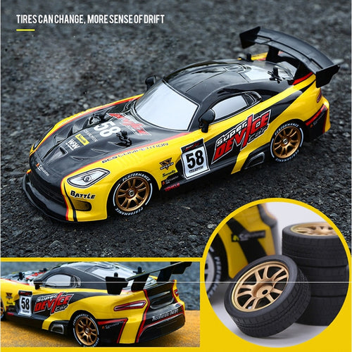 RC Drift Car 2.4Ghz Scale 1:16 4WD Turbo Drift w/LED Lights