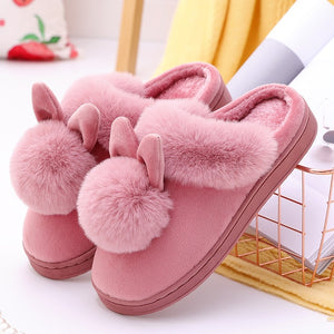 Fluffy Bunny Slippers