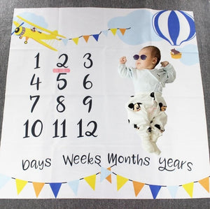 Baby Growth Milestone Blanket