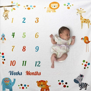 Baby Growth Milestone Blanket