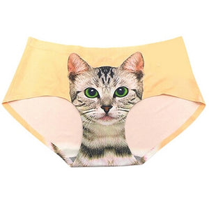 Womens 3d Print Cats Underwear