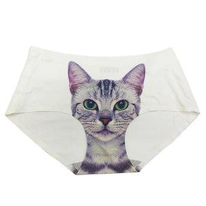 Womens 3d Print Cats Underwear