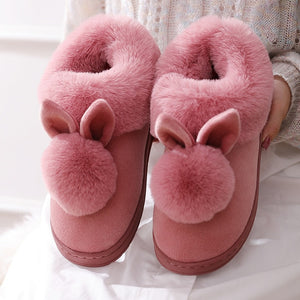 Fluffy Bunny Slippers