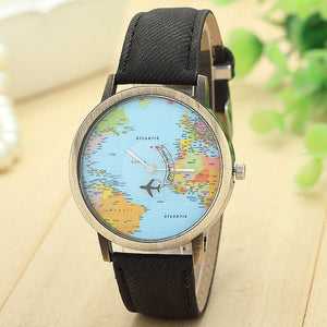 Voyager™  Unisex World-map Watch