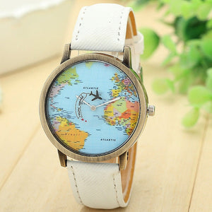 Voyager™  Unisex World-map Watch