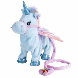 Walking-Singing Unicorn Plush Toy