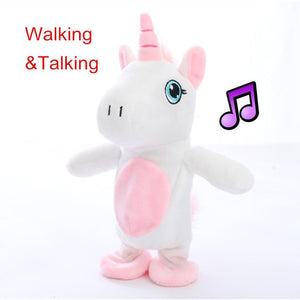 Walking-Singing Unicorn Plush Toy